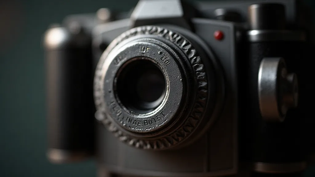 Vintage accordion viewfinder close-up