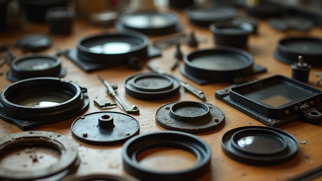 Vintage camera parts collection