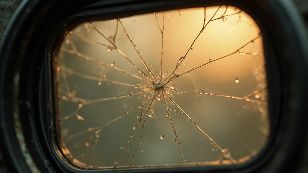 Cracked viewfinder focusing screen